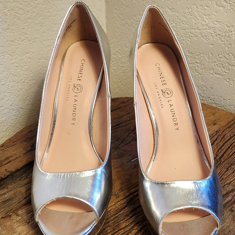Silver Chinese Laundry High Heel